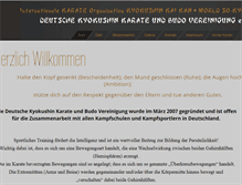 Tablet Screenshot of kyokushinkaikan-karate.de